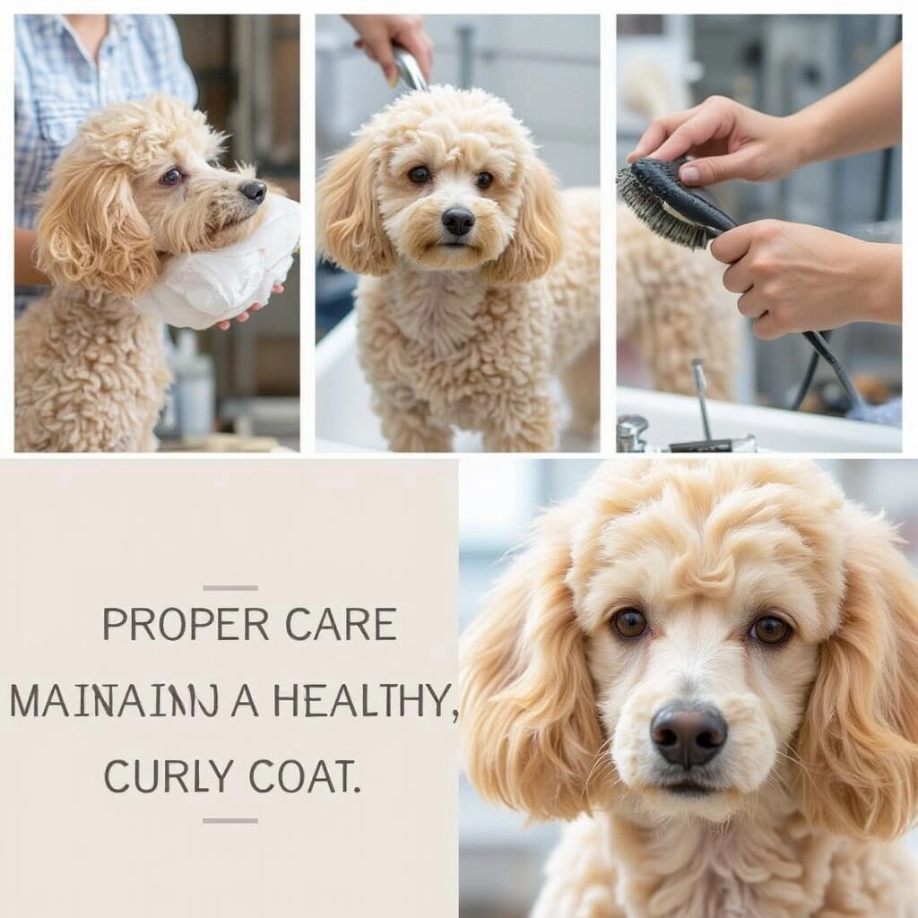 Chăm sóc lông Poodle xoăn đúng cách