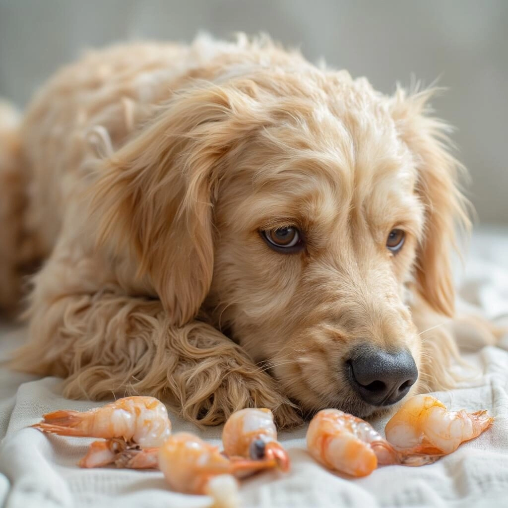 Rủi ro khi cho chó Poodle ăn tôm