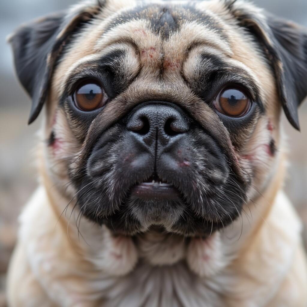 Chó Pug bị viêm da: Các nguyên nhân thường gặp