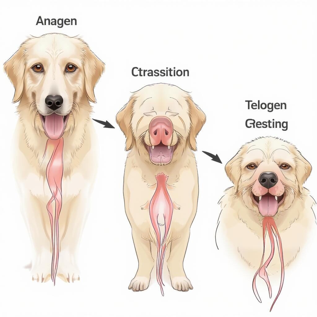 Chu Kỳ Mọc Lông Chó: Anagen, Catagen và Telogen