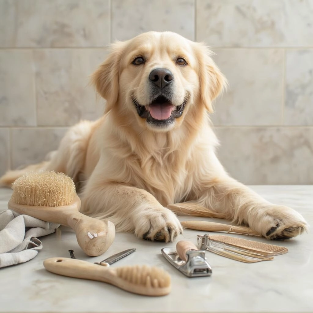 Dụng cụ chải lông cho chó Golden