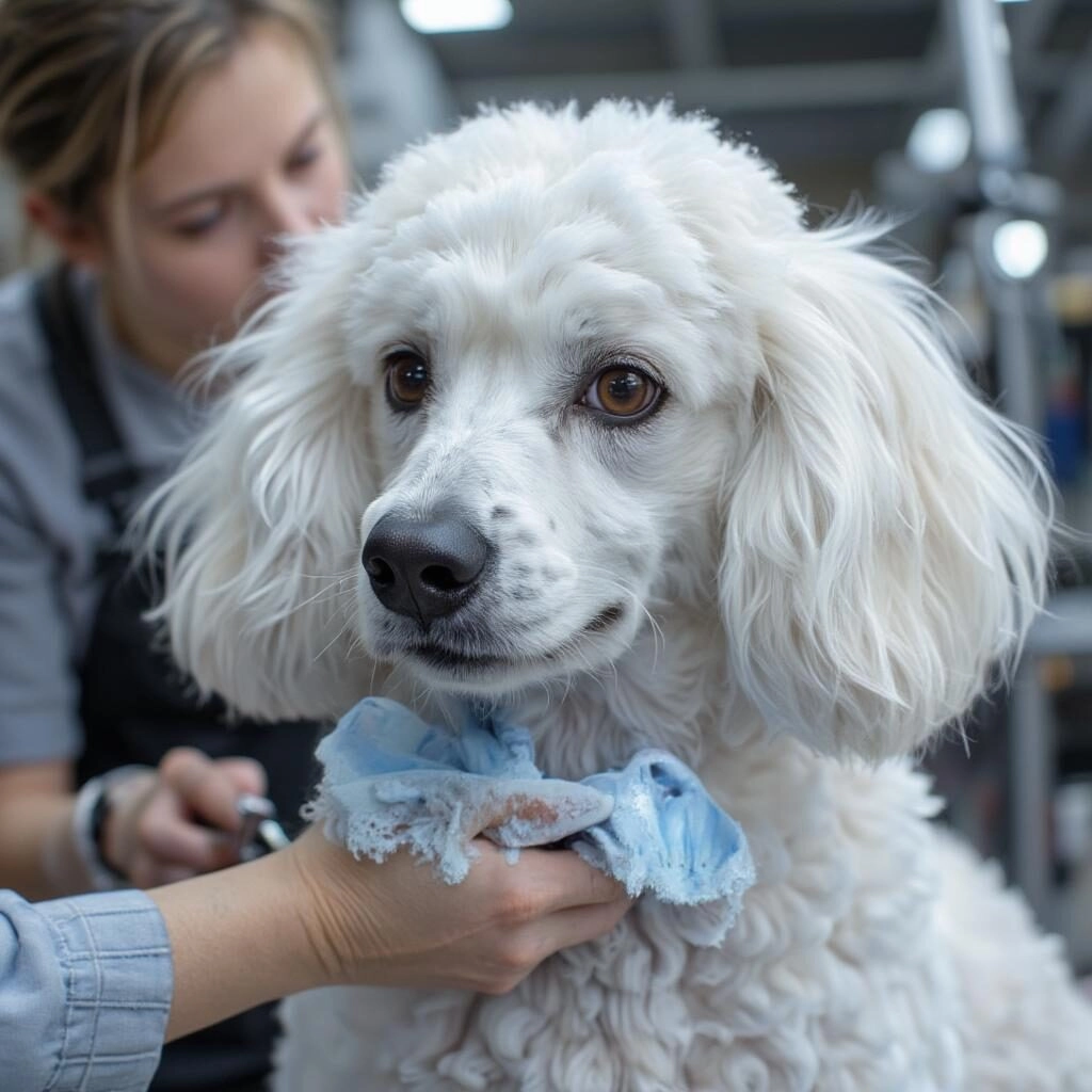 Nhuộm lông chó Poodle an toàn với sản phẩm chuyên dụng