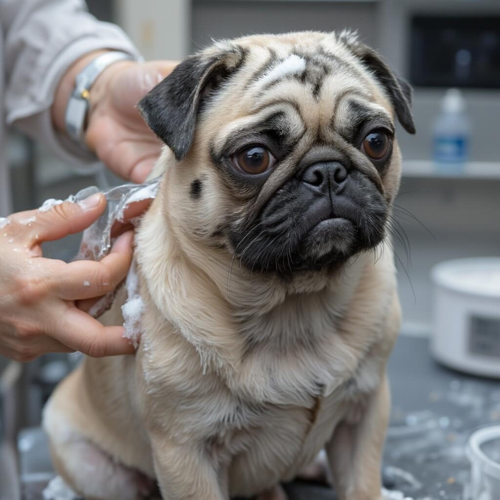 Phòng ngừa viêm da ở chó Pug: Vệ sinh, dinh dưỡng, môi trường
